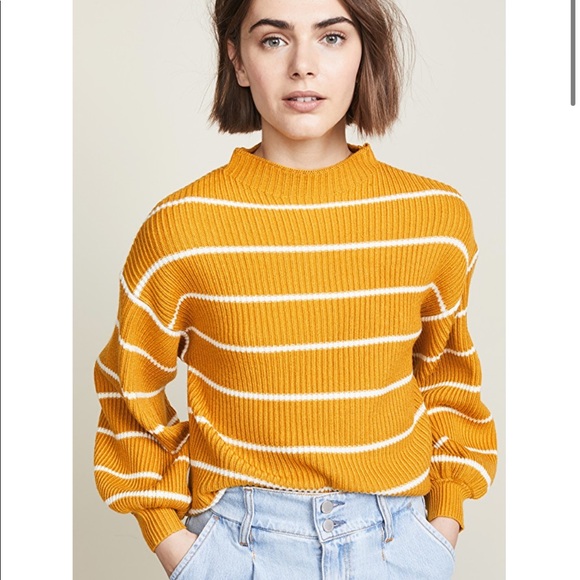 SAYLOR Sweaters - Striped Ribbed Sweater